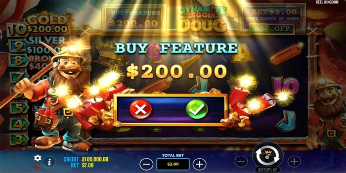 Fitur Bonus Slot Dynamite Diggin Doug